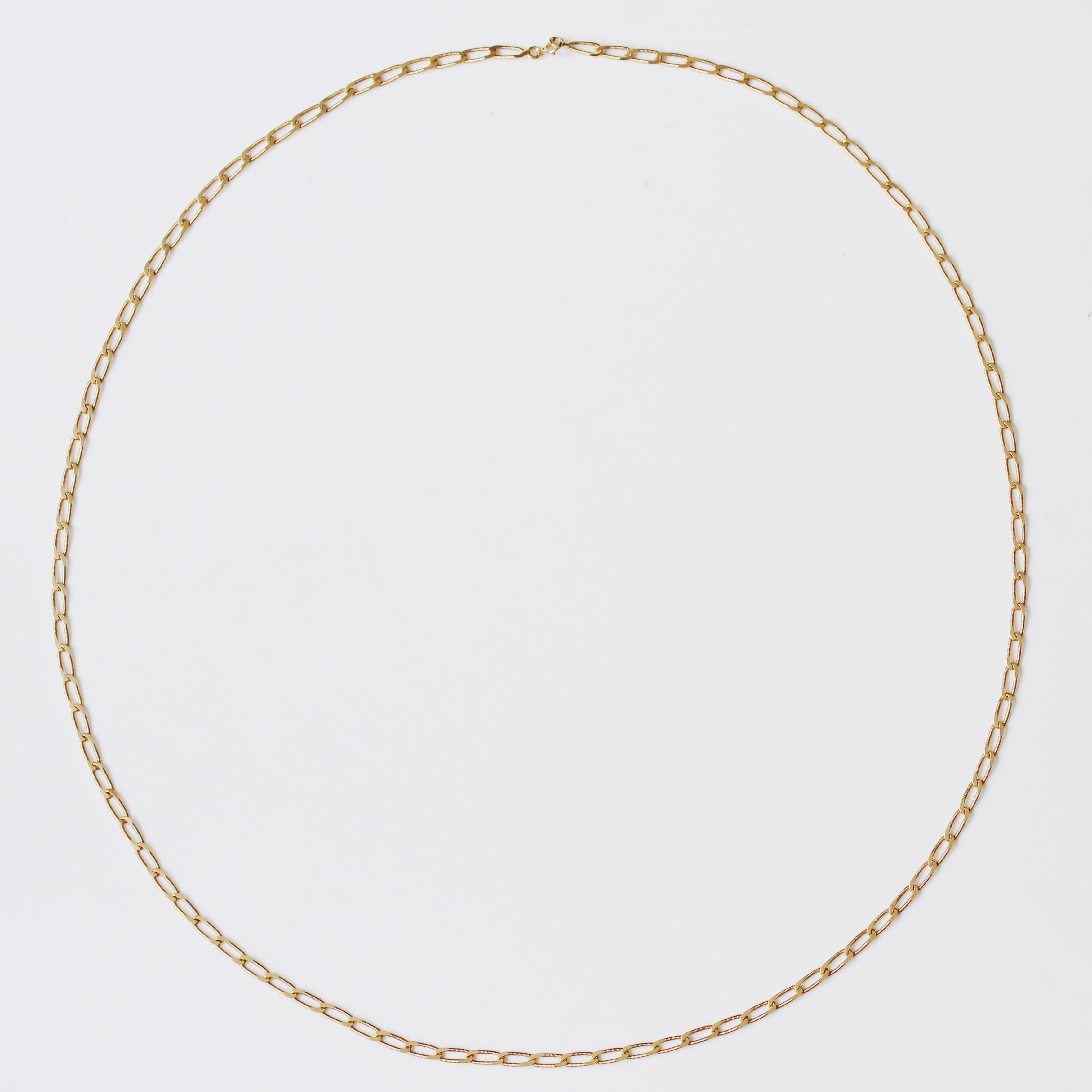 French 20th Century Sapphire Diamonds Rubies 18 Karat Yellow Gold Long Necklace 12