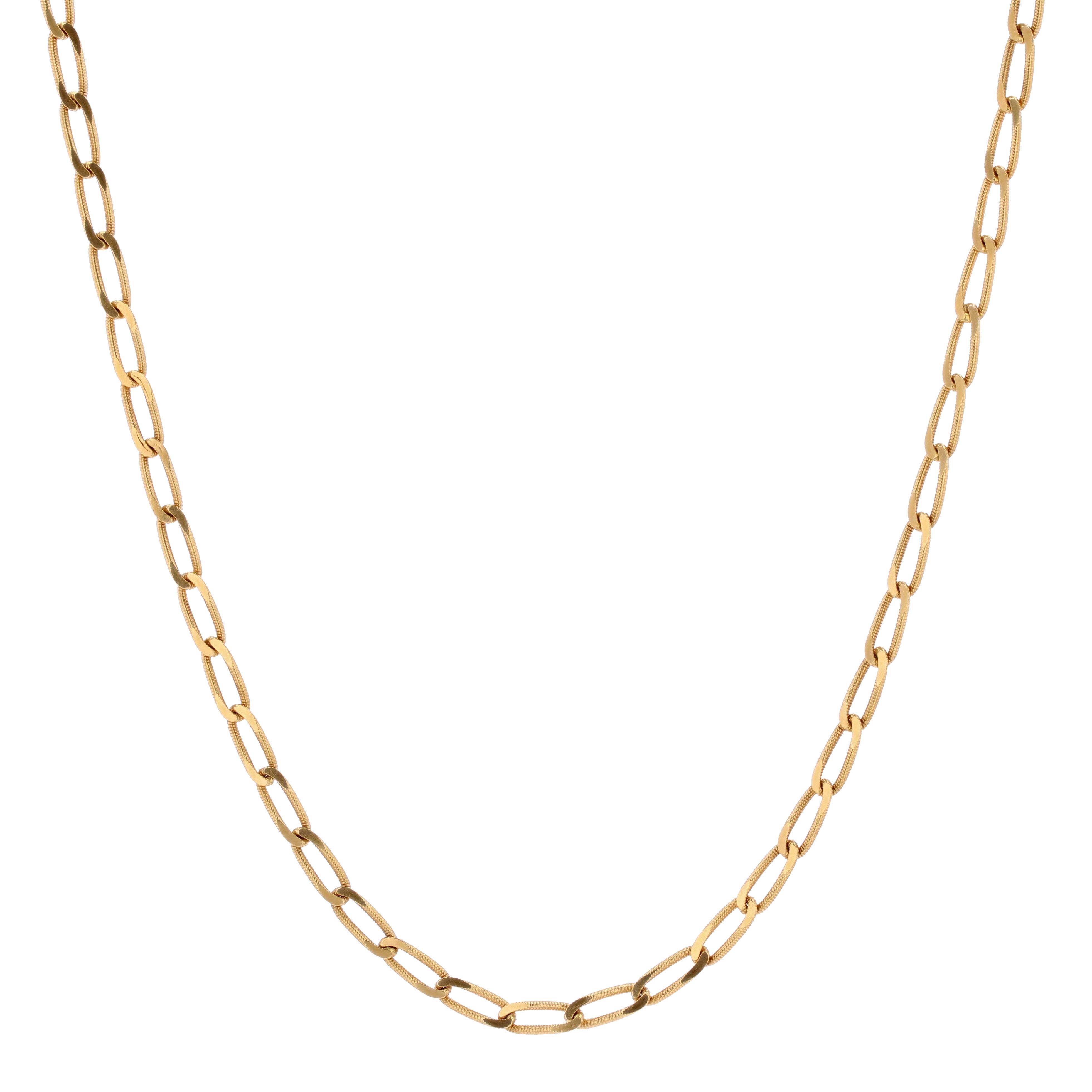 Women's French 20th Century Sapphire Diamonds Rubies 18 Karat Yellow Gold Long Necklace