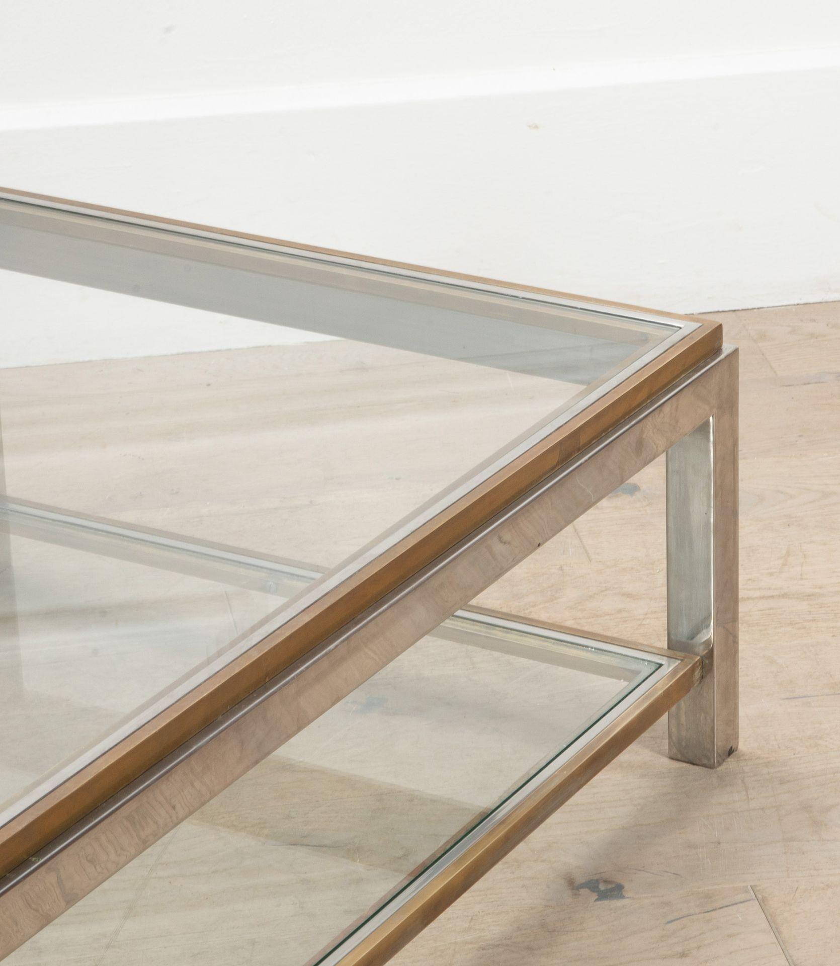 French 20th Century Signed Willy Rizzo Coffee Table 6