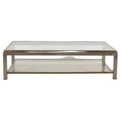 French 20th Century Signed Willy Rizzo Coffee Table