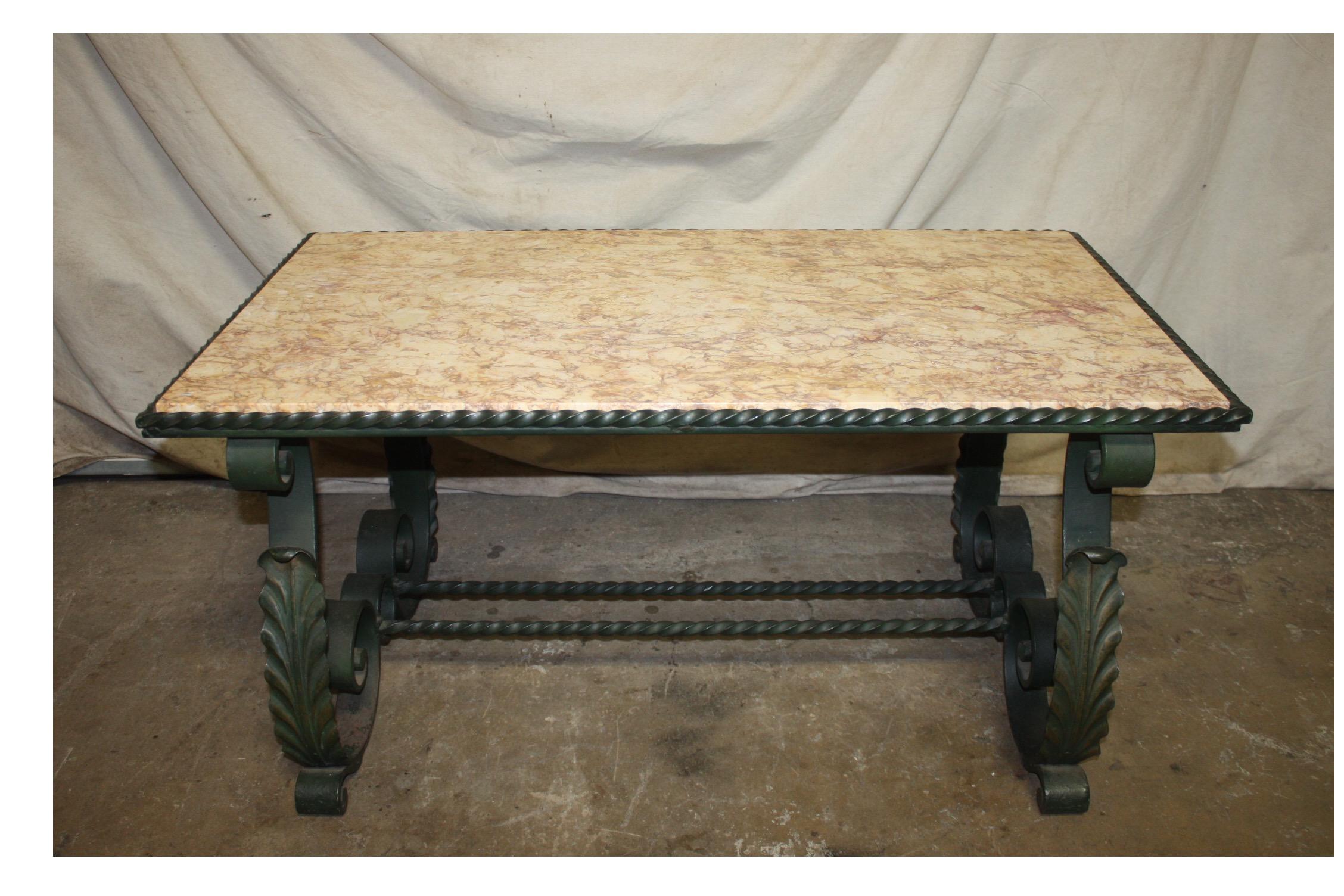 French 20th century sofa table.