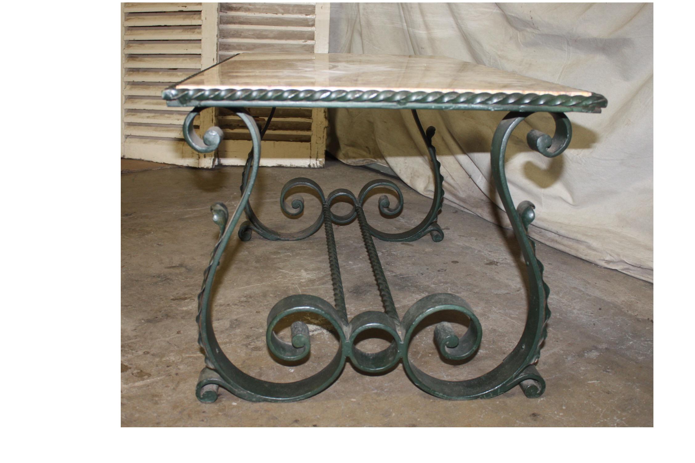 Painted French 20th Century Sofa Table