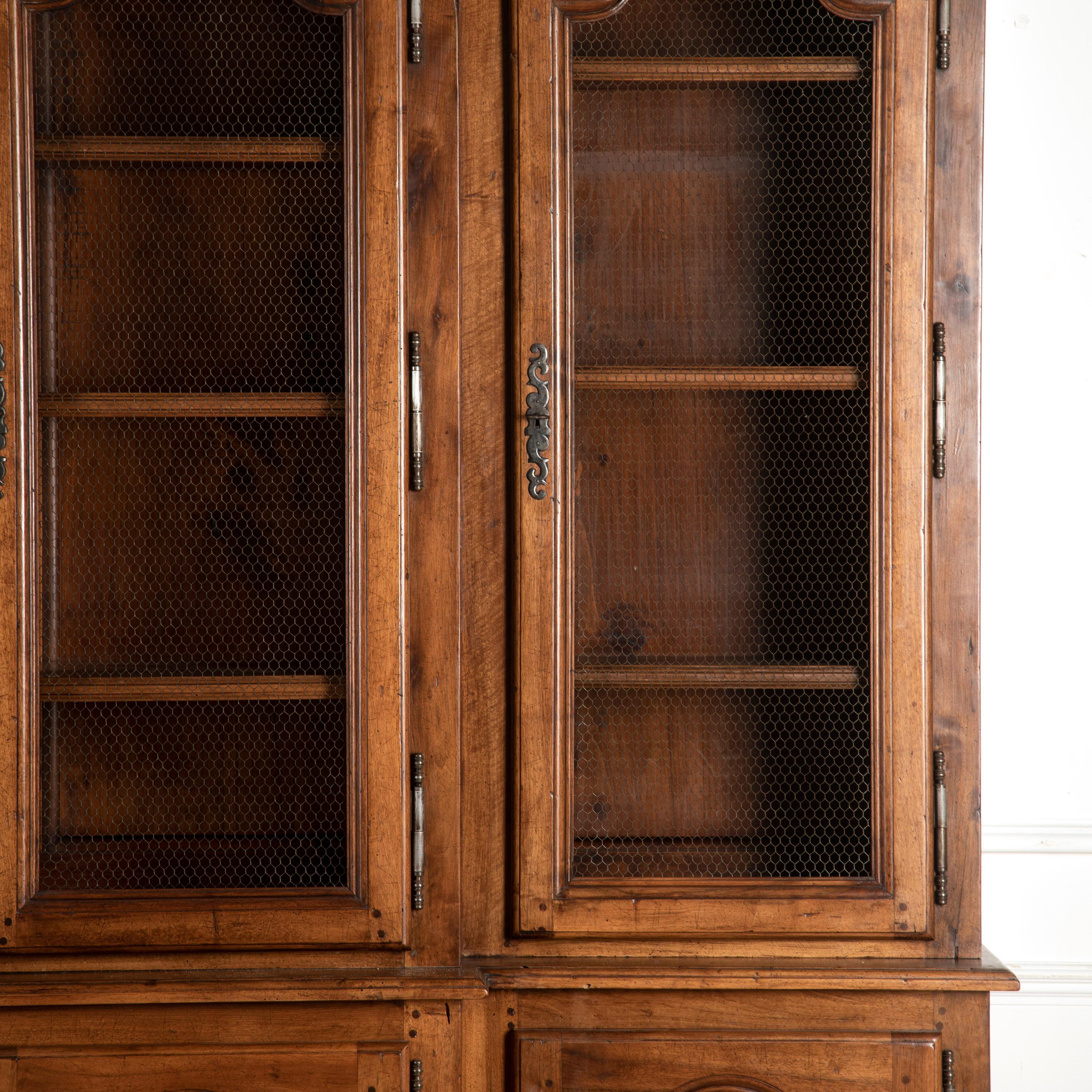 French 20th Century Two-Part Breakfront Bookcase 7