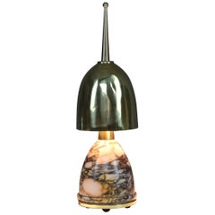 French 20th Century Vintage Marble Lamp, 1980s