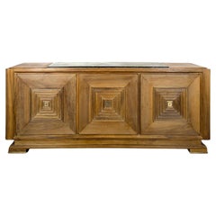 French 20th Century Walnut by Maxime Old Rustic Sideboard