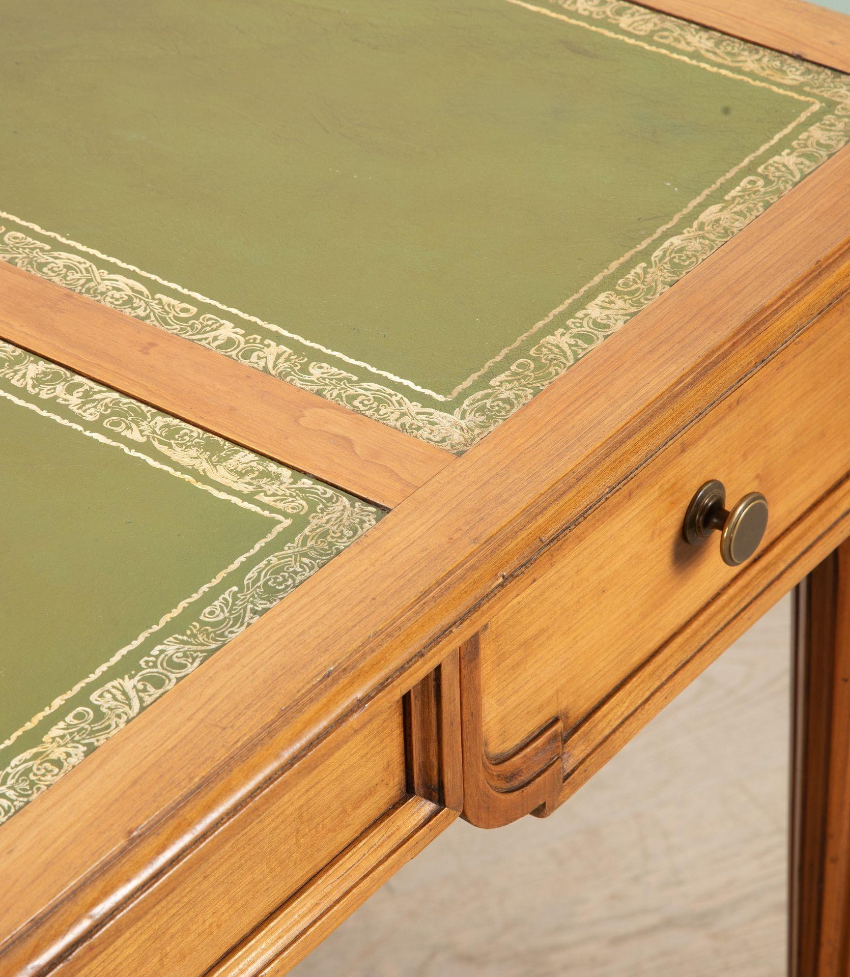 French 20th Century Walnut Desk and Chair 5