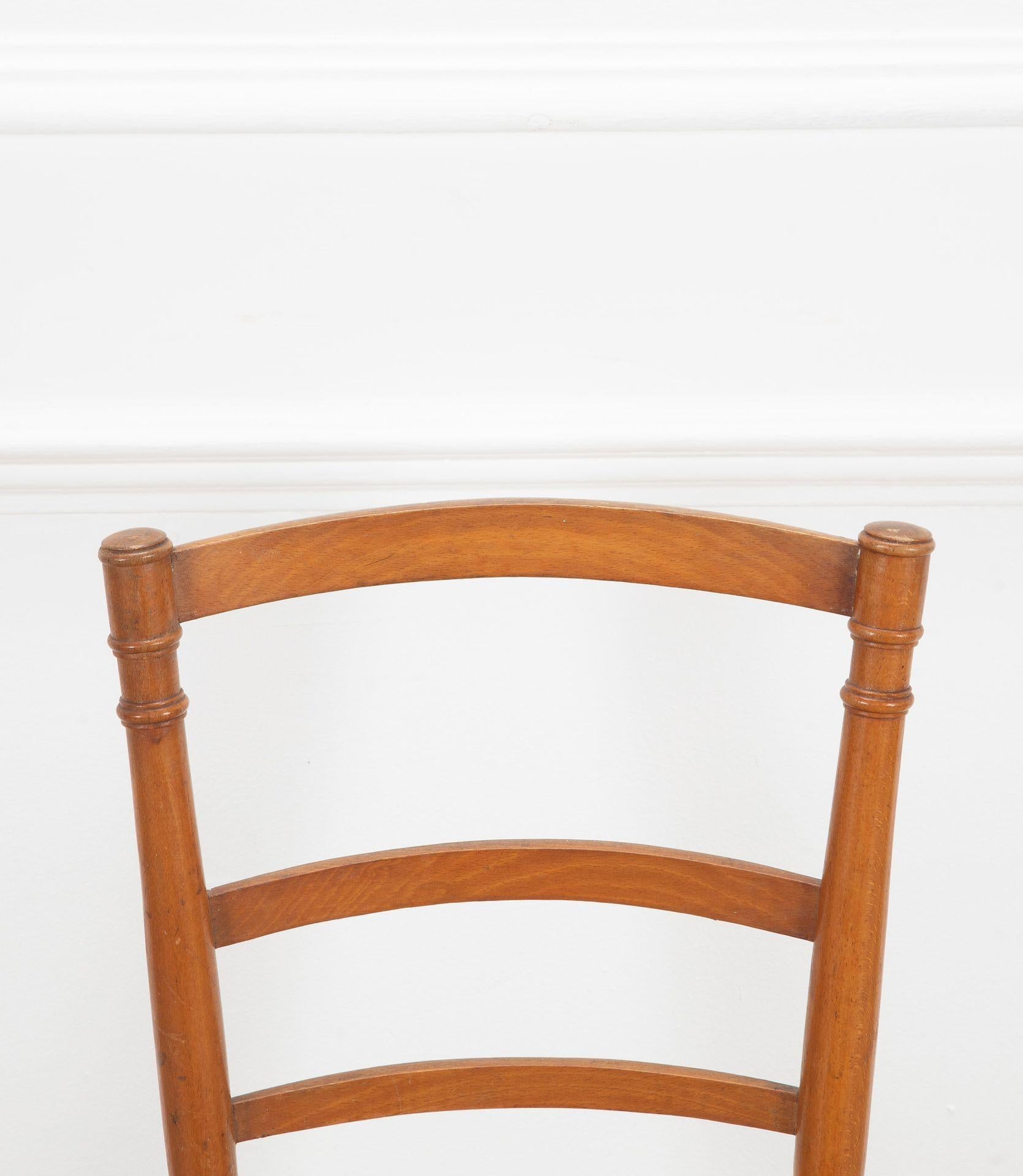 French 20th Century Walnut Desk and Chair 15