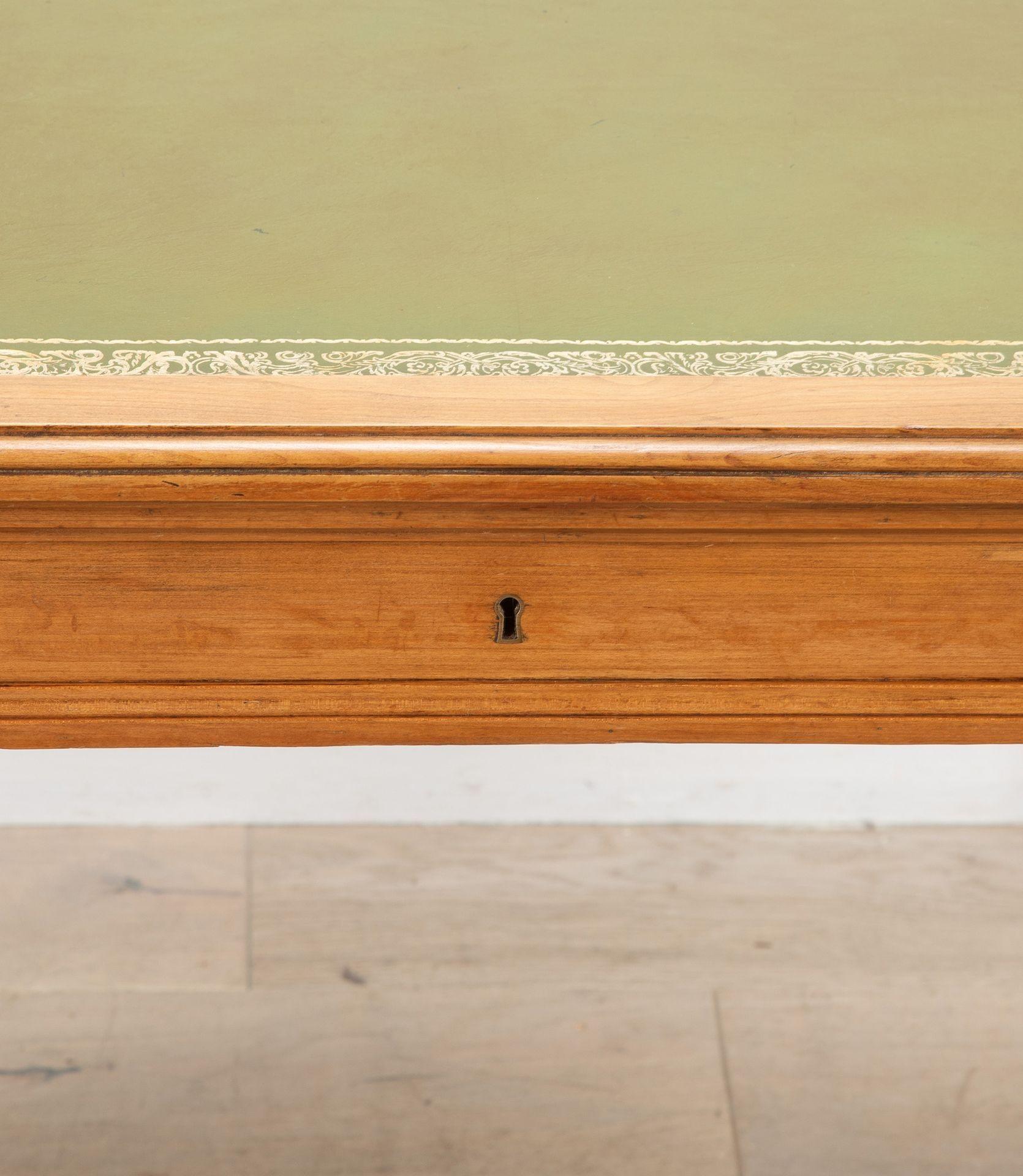 French 20th Century Walnut Desk and Chair 2
