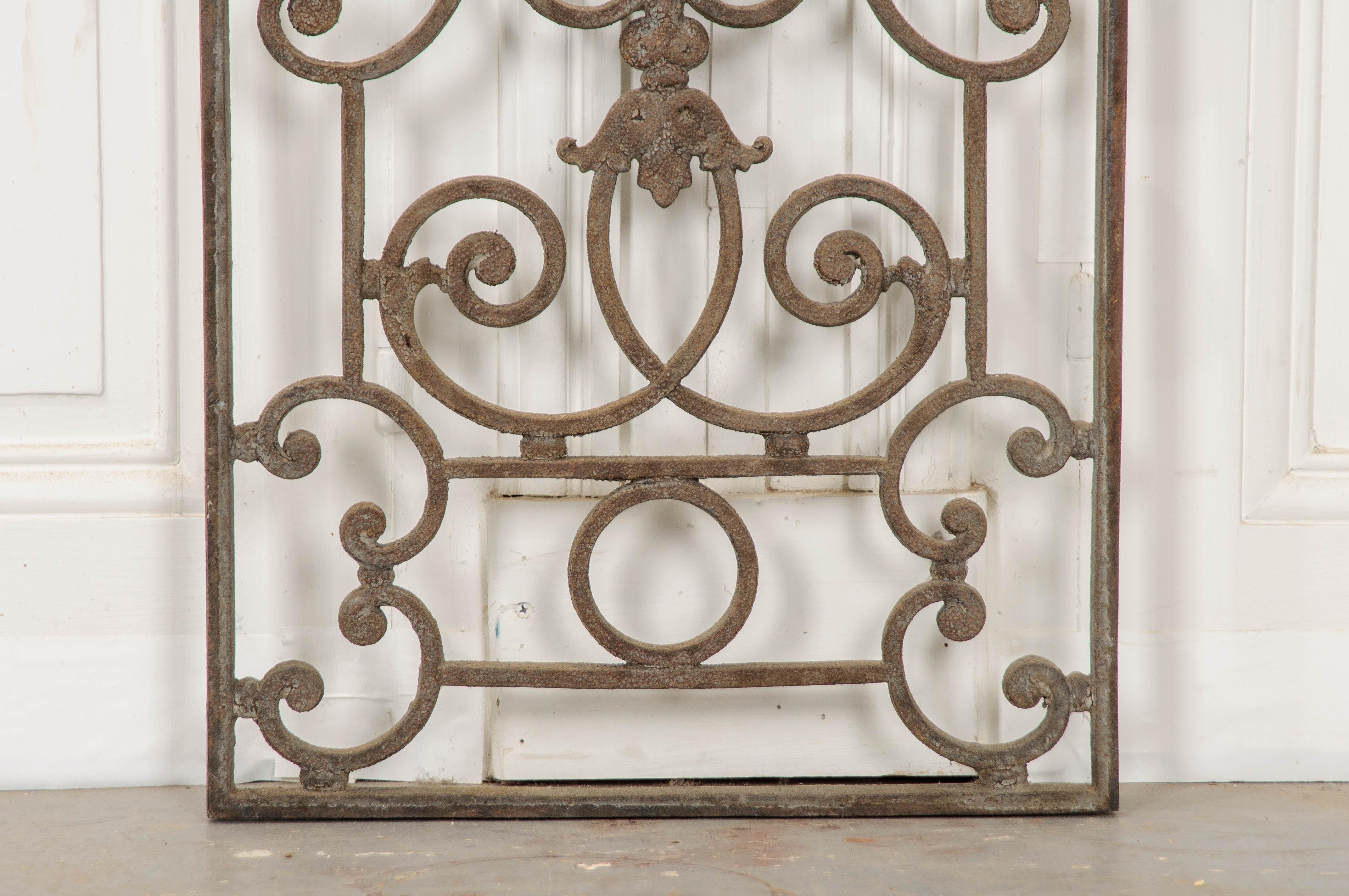 Other French 20th Century Wrought Iron Grille