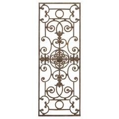 French 20th Century Wrought Iron Grille