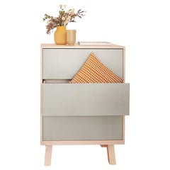 Chiffonnier francés de 3 cajones hecho a mano en madera por Eric Gizard, París