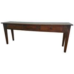 French 3-Drawer Serving Table