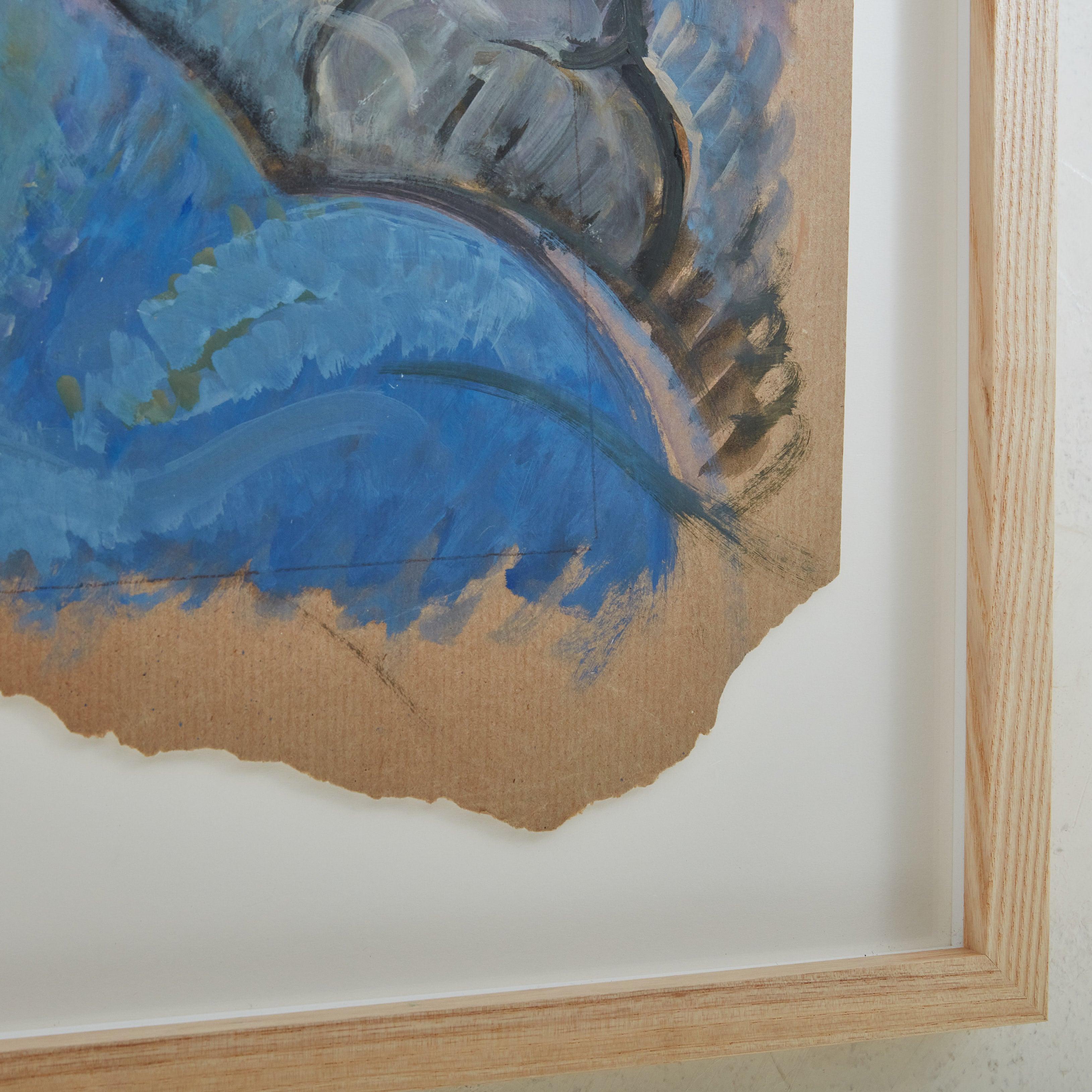French #4 Painting by Raymond Boville, 1950s In Excellent Condition For Sale In Chicago, IL
