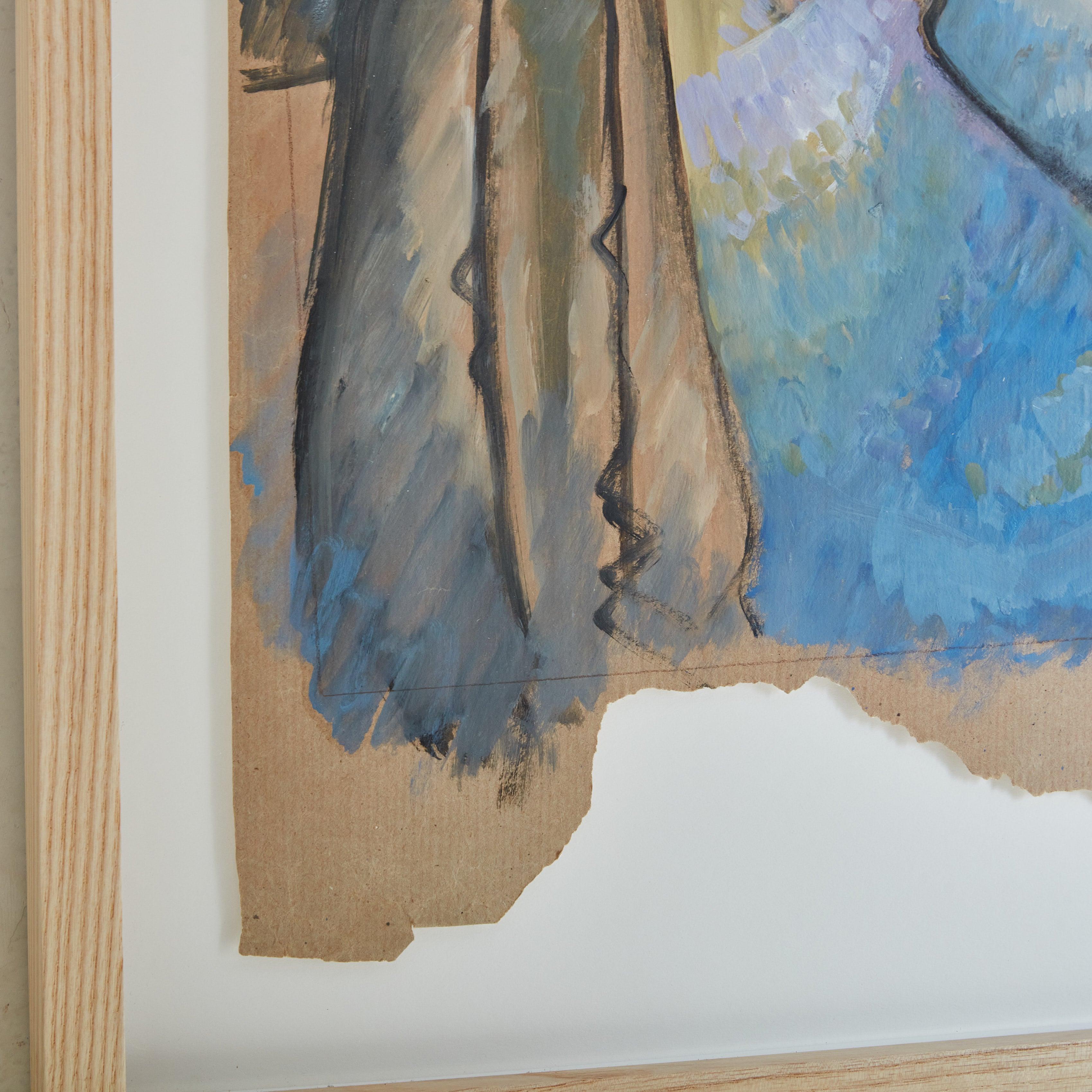 Mid-20th Century French #4 Painting by Raymond Boville, 1950s For Sale