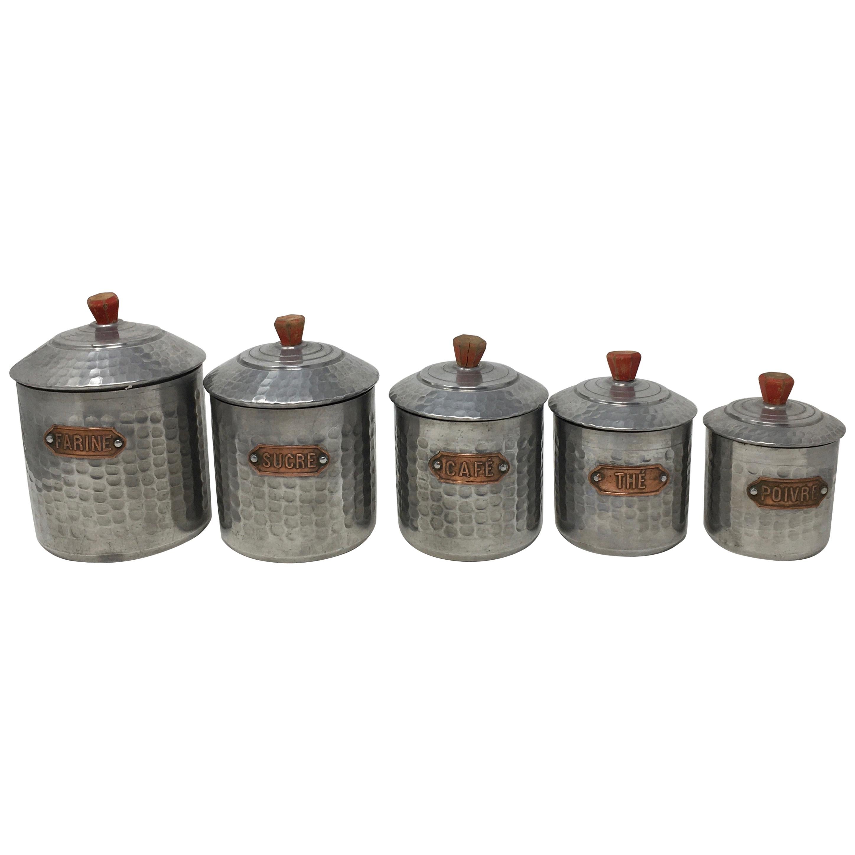 French 5-Piece Canister Set