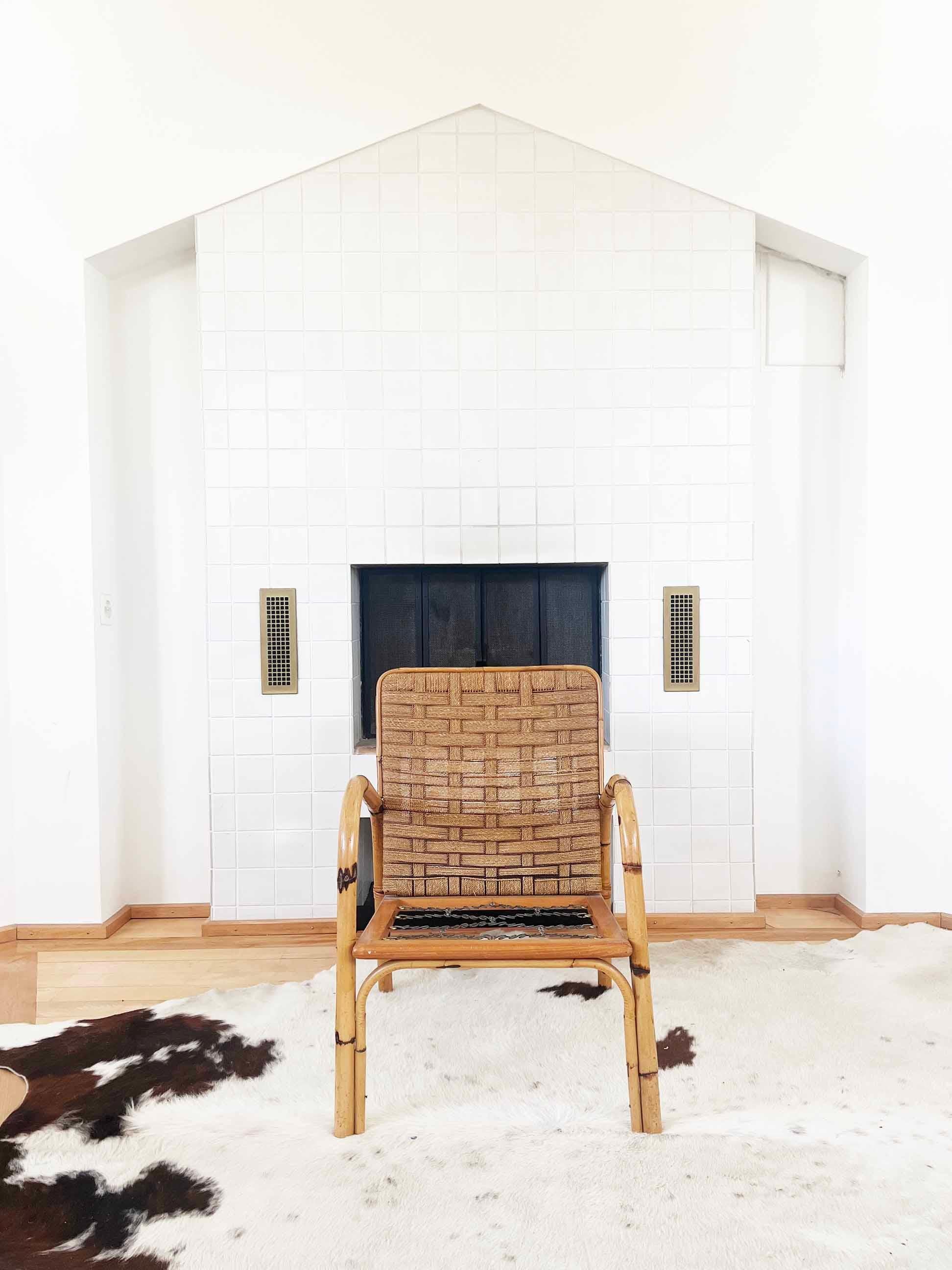 French 50s Brutalist Modern Armchair by Adrien Audoux & Frida Minet, France 1950 In Good Condition For Sale In Basel, BS