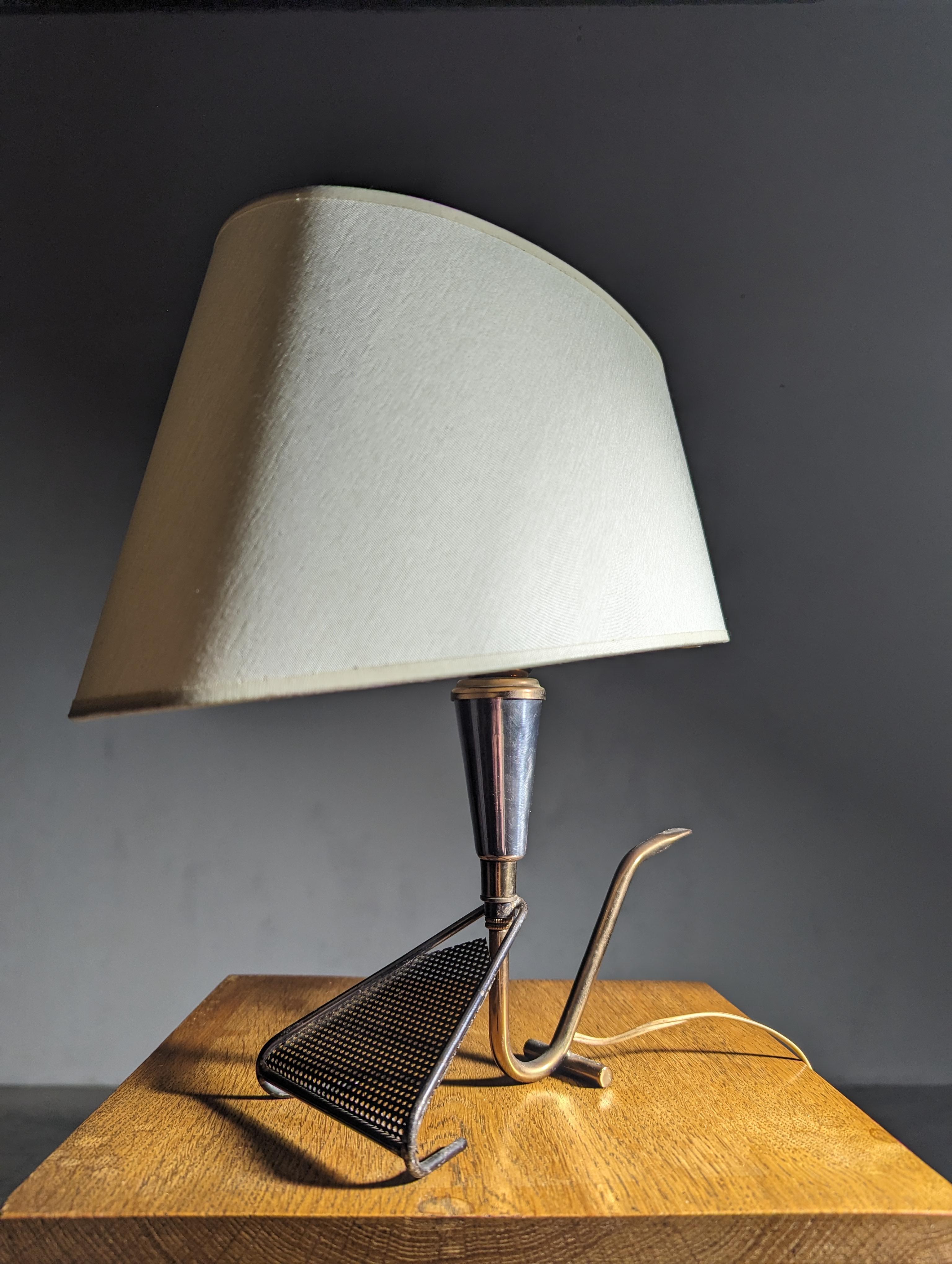 Modern French 50's table lamp by Maison Arlus For Sale