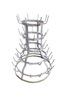 French 52 Peg Bottle Dryer Garden Sculpture