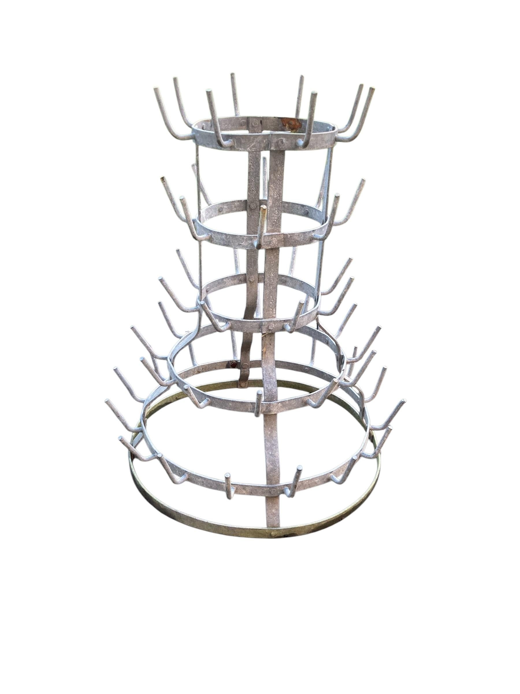 20th Century French 52 Peg Bottle Dryer Garden Sculpture For Sale