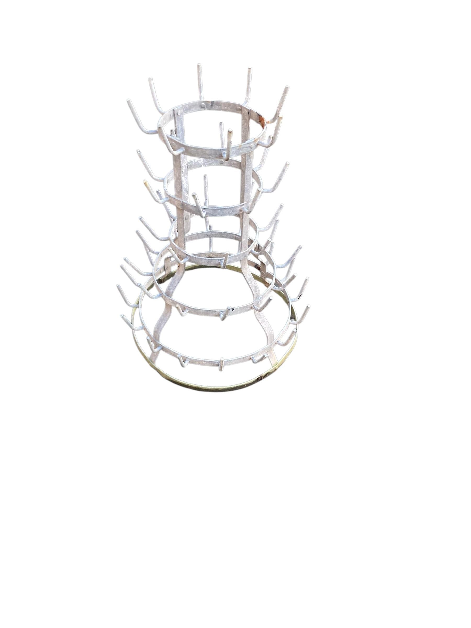 French 52 Peg Bottle Dryer Garden Sculpture For Sale 1