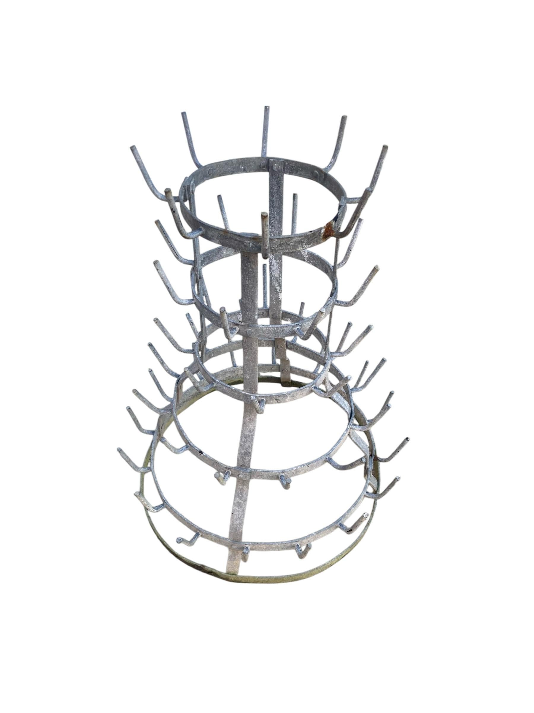 French 52 Peg Bottle Dryer Garden Sculpture For Sale 2