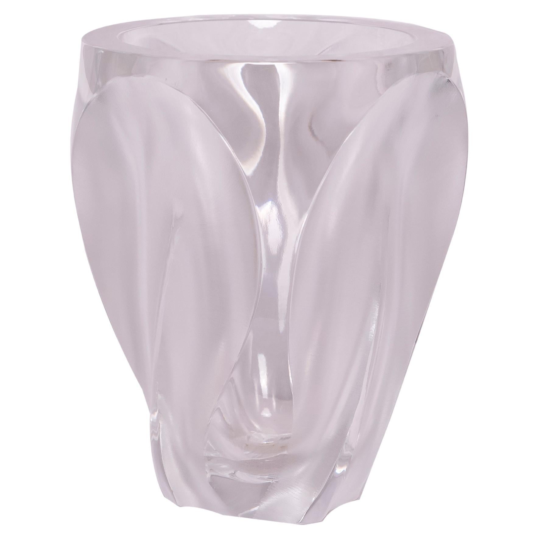 French 60s "Ingrid" Vase by Lalique For Sale