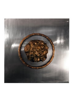 French 60s Stainless Steel Wall Sculpture Signed Duval Brasseur