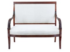 French 7 piece 19th century empire mahogany salon suite