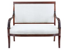 French 7 piece 19th century empire mahogany salon suite