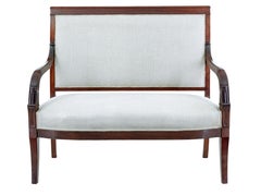 French 7 piece 19th century empire mahogany salon suite