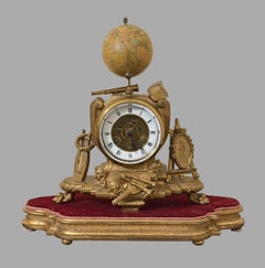 Horloge Globe de 8 jours à sonnerie et heure française par Farcot