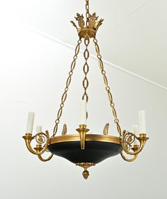 French 8-Light Empire Style Chandelier