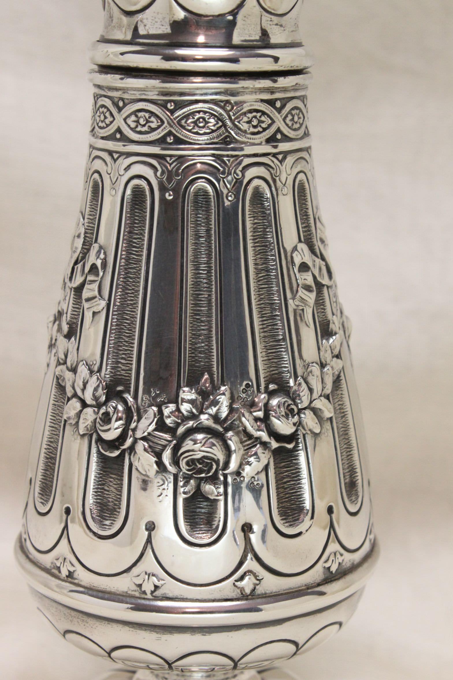 French 800 Silver Sugar Caster In Good Condition For Sale In East Geelong, VIC