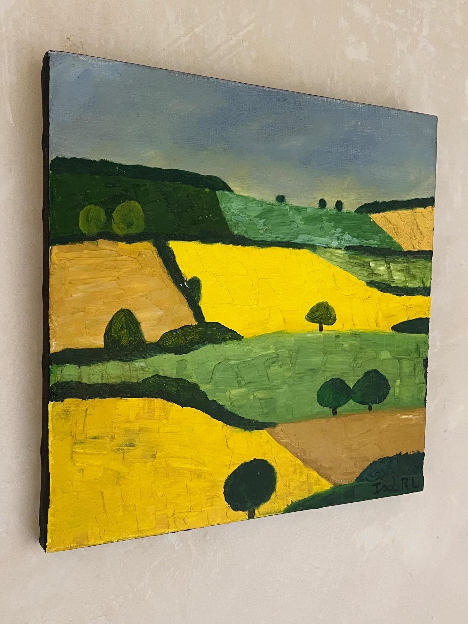 Peinture à l'huile abstraite française en vente 1