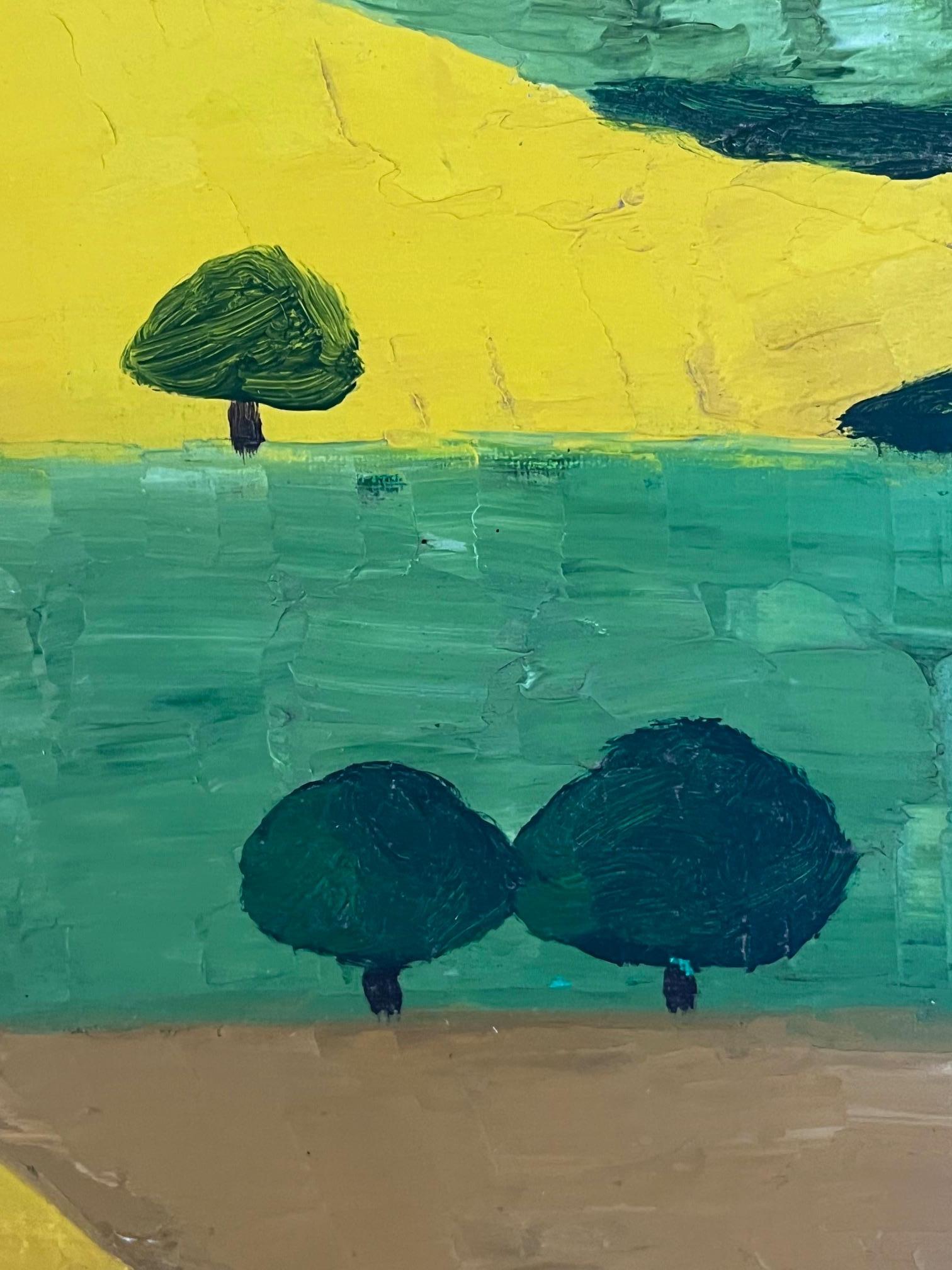 Peinture à l'huile abstraite française en vente 2