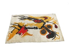 French Abstract Rug by Joan Miro