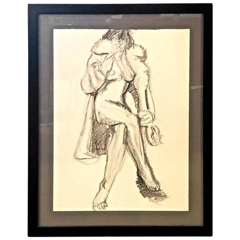 French Academic Drawing, circa 1945-1950 For Sale