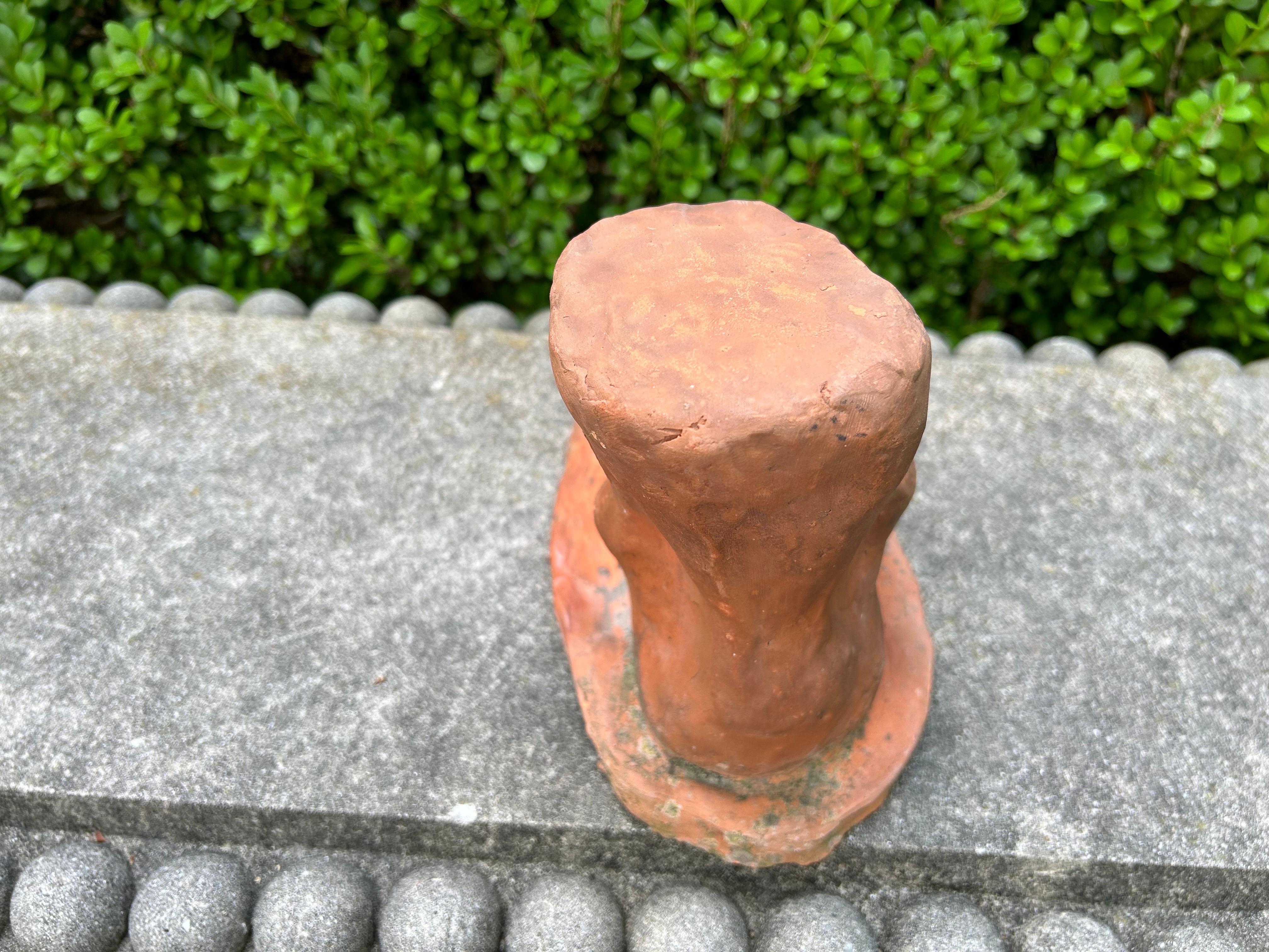 French Terracotta Academic Sculpture Of A Foot For Sale 1