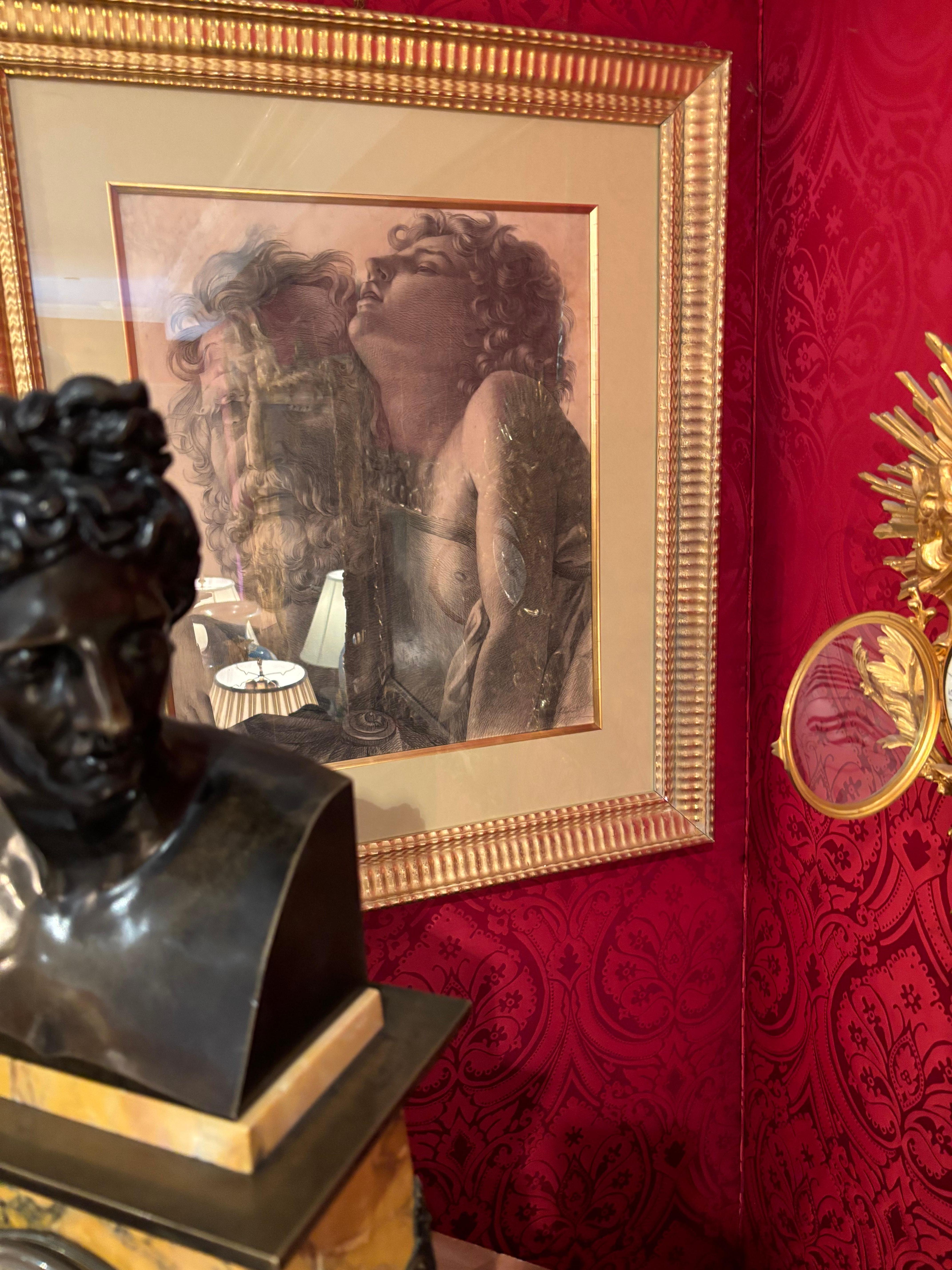 XIX secolo Disegno dell'Accademia di Francia del comandante bizantino Belisario dopo Gerard in vendita