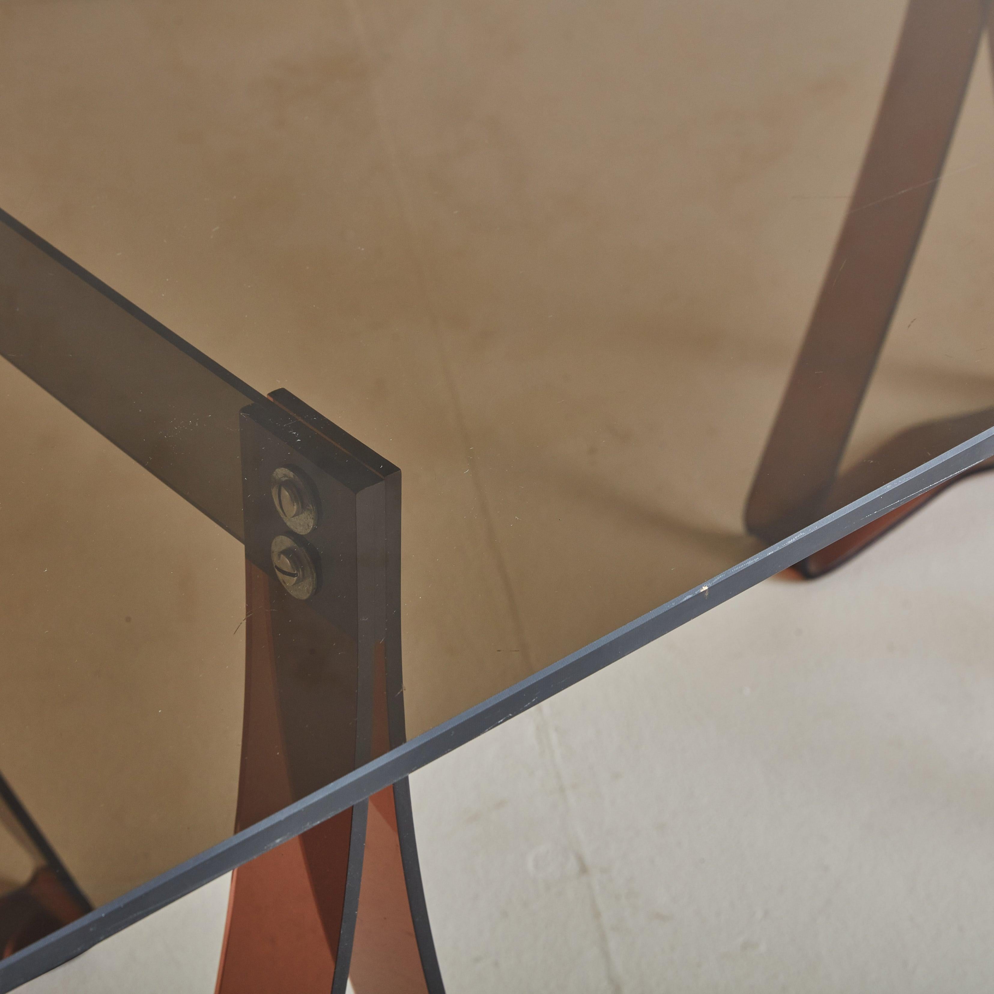 Schreibtisch aus Acryl + Glas, Michel Dumas zugeschrieben, 1970er Jahre 2