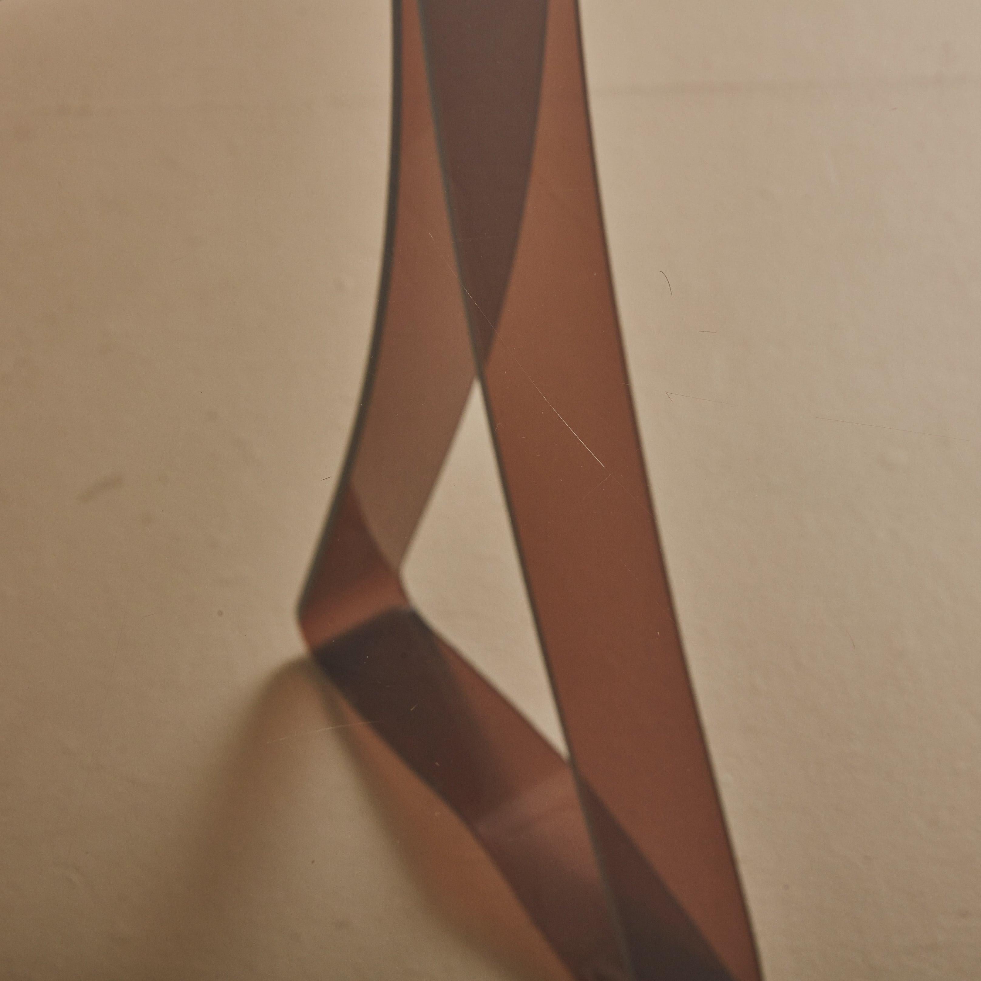 Schreibtisch aus Acryl + Glas, Michel Dumas zugeschrieben, 1970er Jahre 3
