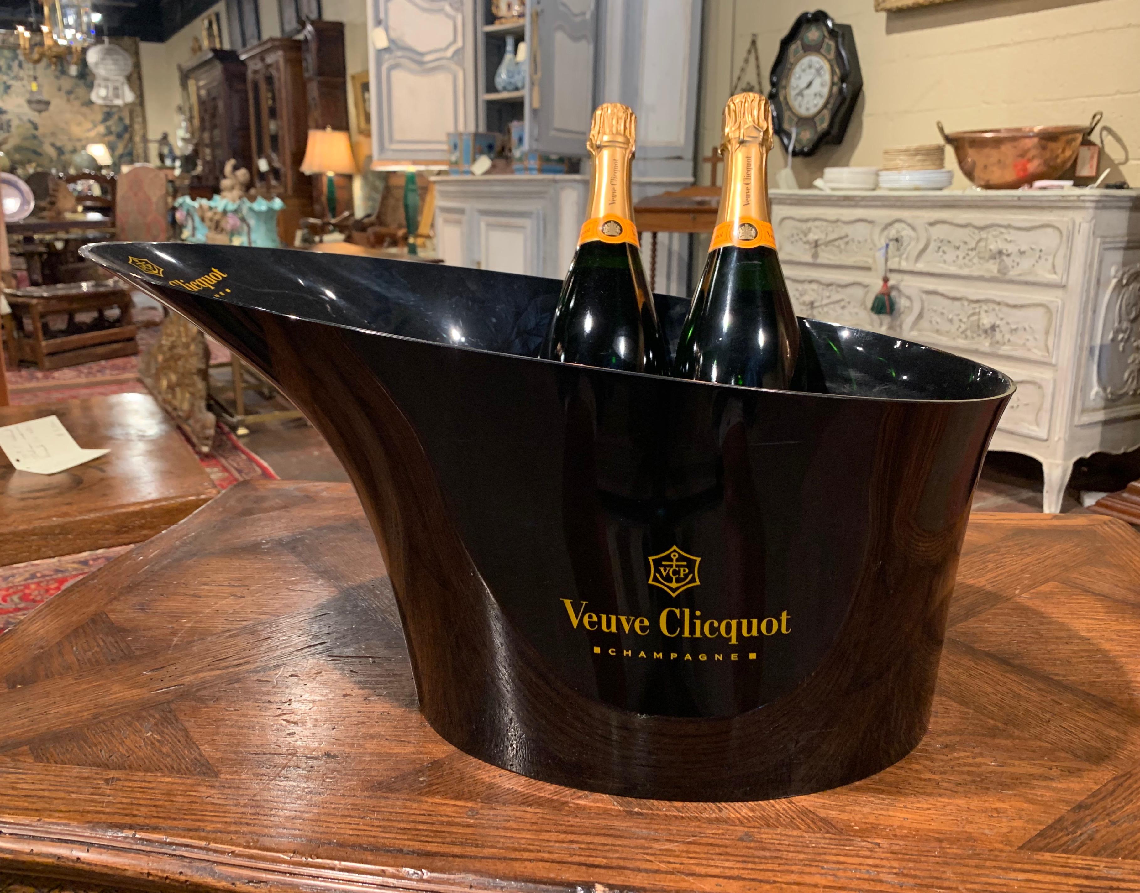 Rafraîchisseur à champagne double magnum « Veuve Clicquot » en acrylique français avec verres en vente 3