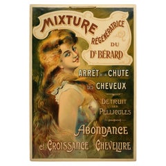 Affiche publicitaire française sur les glacis, années 1890