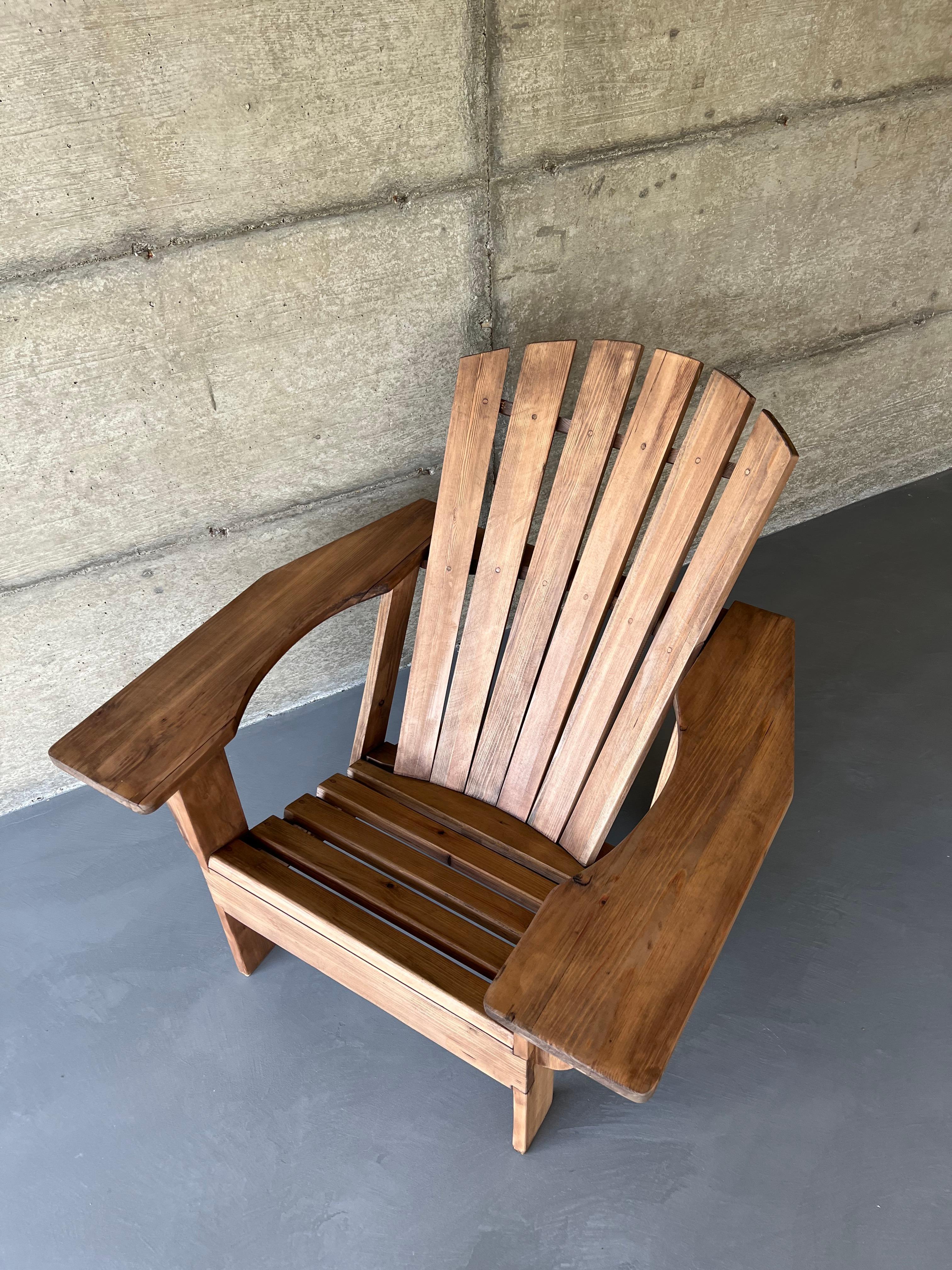 French Adirondack in Pine, circa 2010 For Sale 6