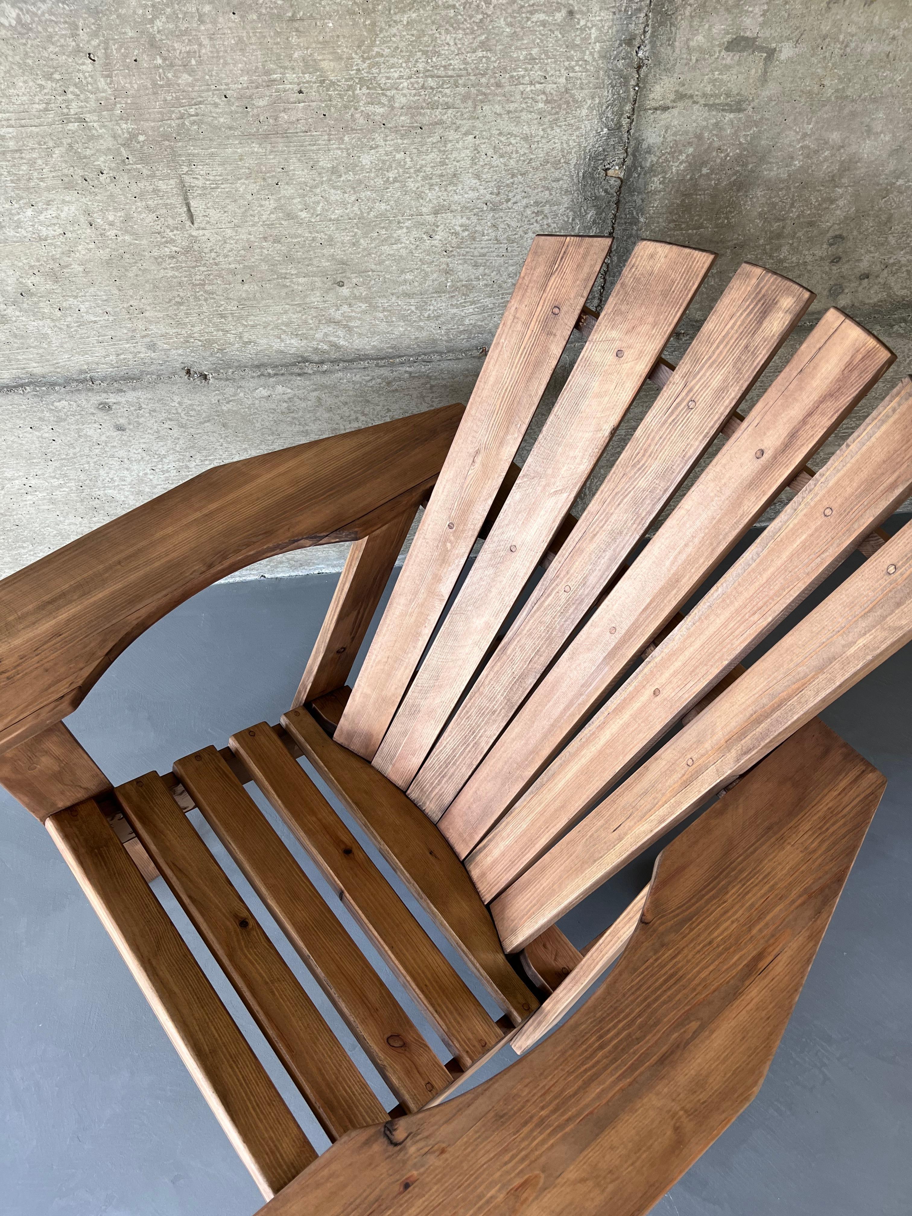 French Adirondack in Pine, circa 2010 For Sale 9