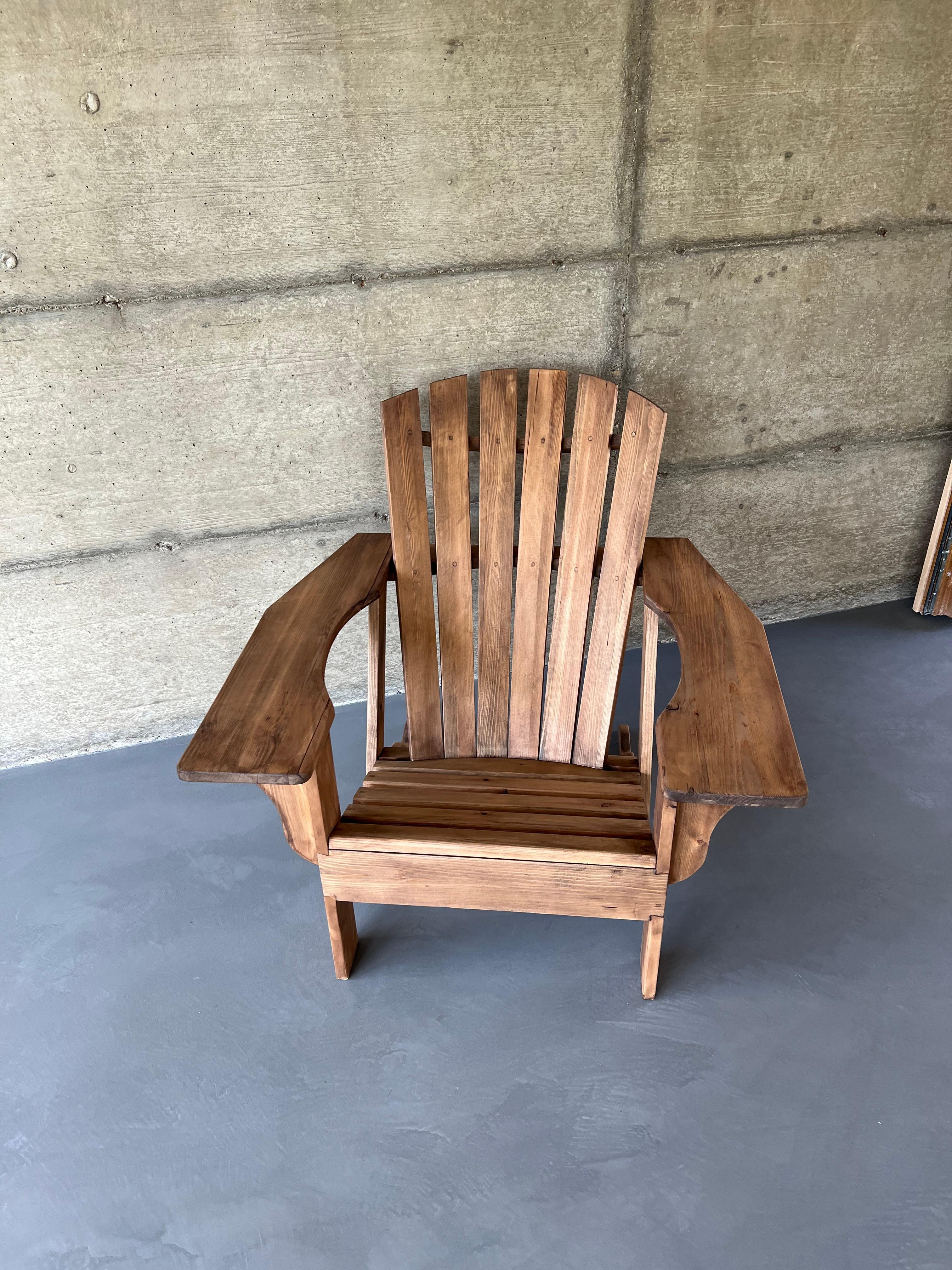 French Adirondack in Pine, circa 2010 In Good Condition For Sale In LYON, FR