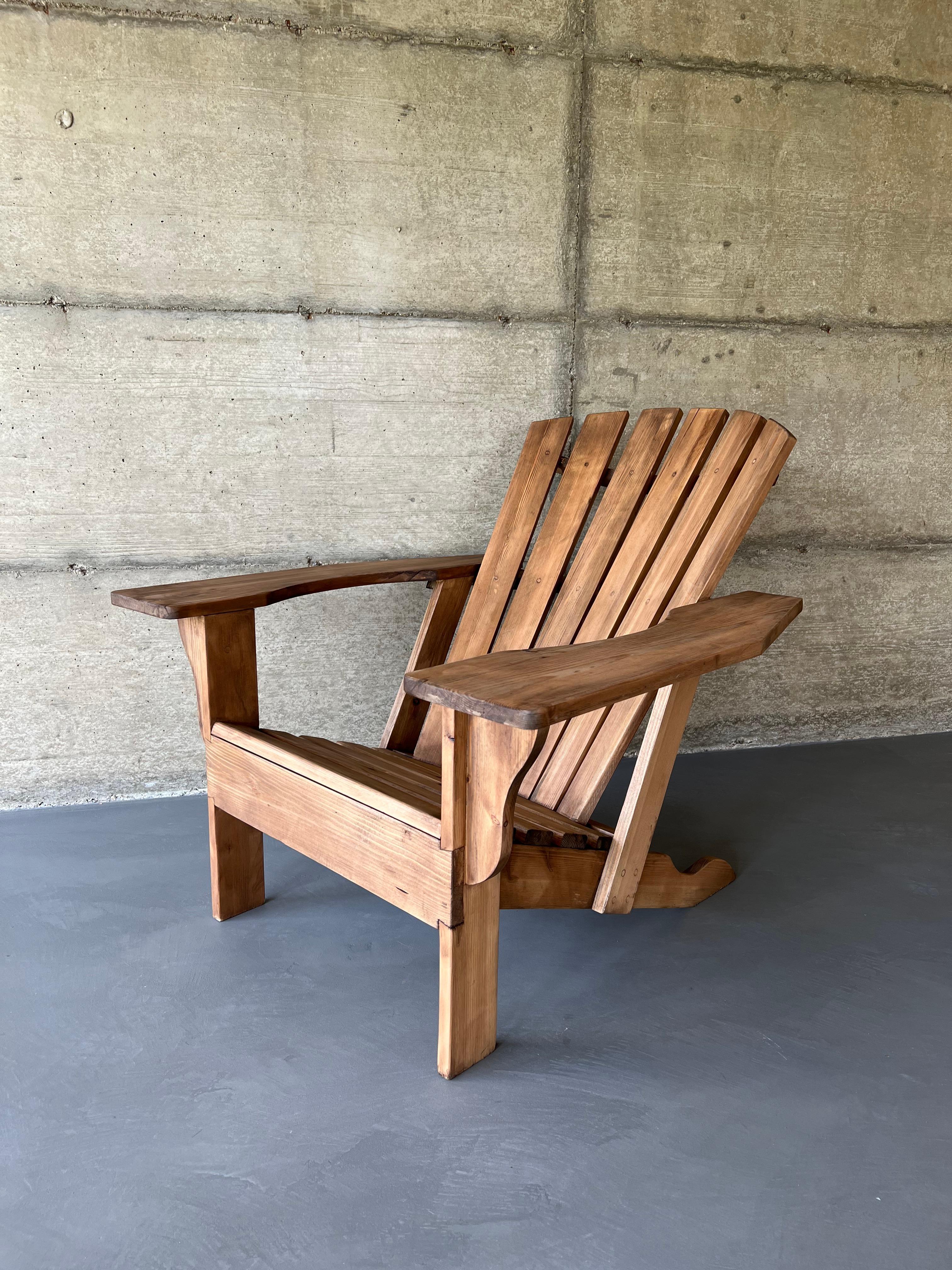 French Adirondack in Pine, circa 2010 For Sale 3