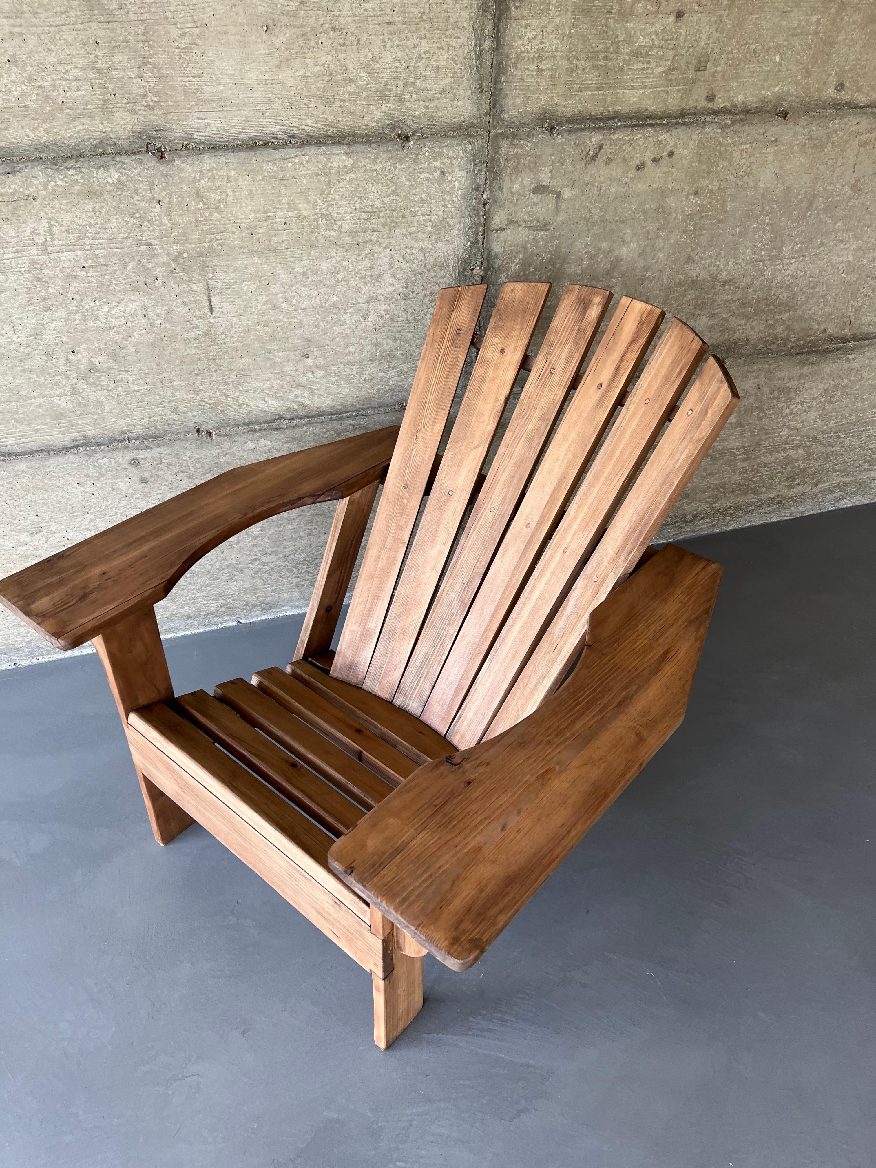 French Adirondack in Pine, circa 2010 For Sale 5
