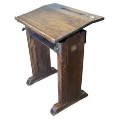 Used French Adjustable Clerks Desk Restaurant Station Greeter