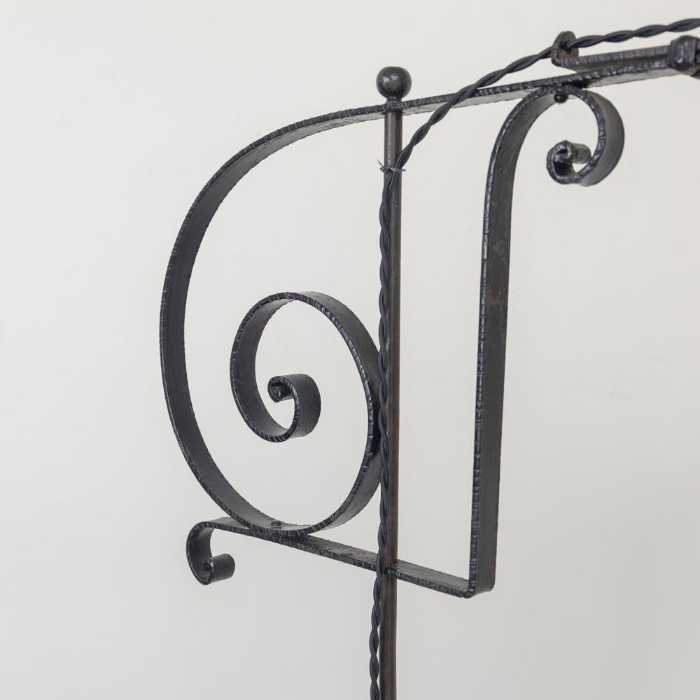 French Adjustable Iron Floor Lamp For Sale 6